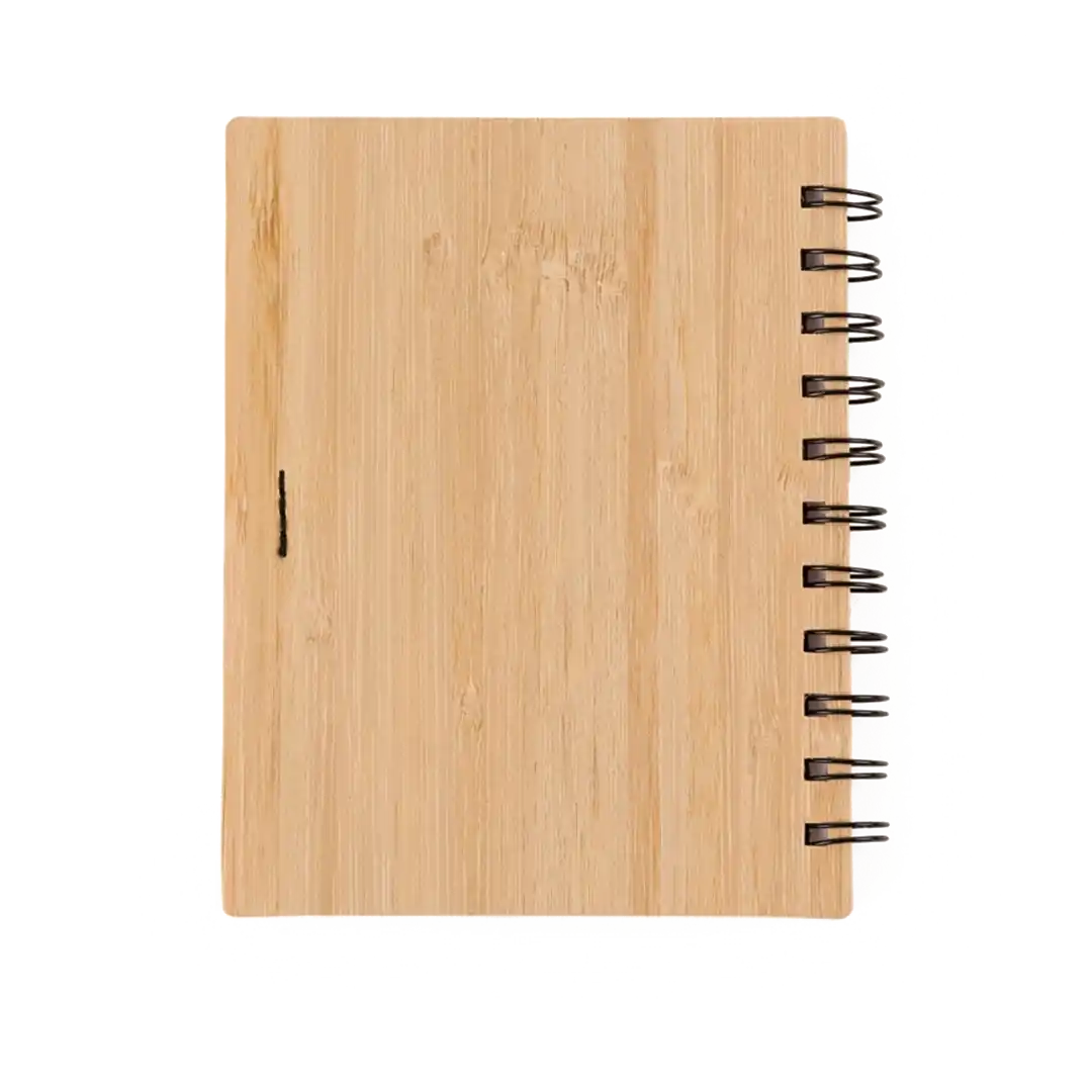 Bloco de Anotações Bambu com Caneta