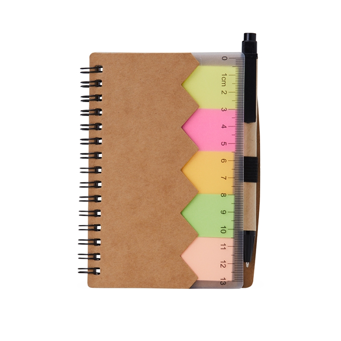 Bloco de Anotações Ecológico 3 em 1