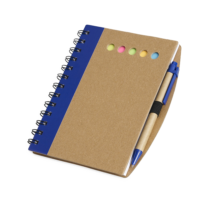 Caderno com Autoadesivos e Caneta