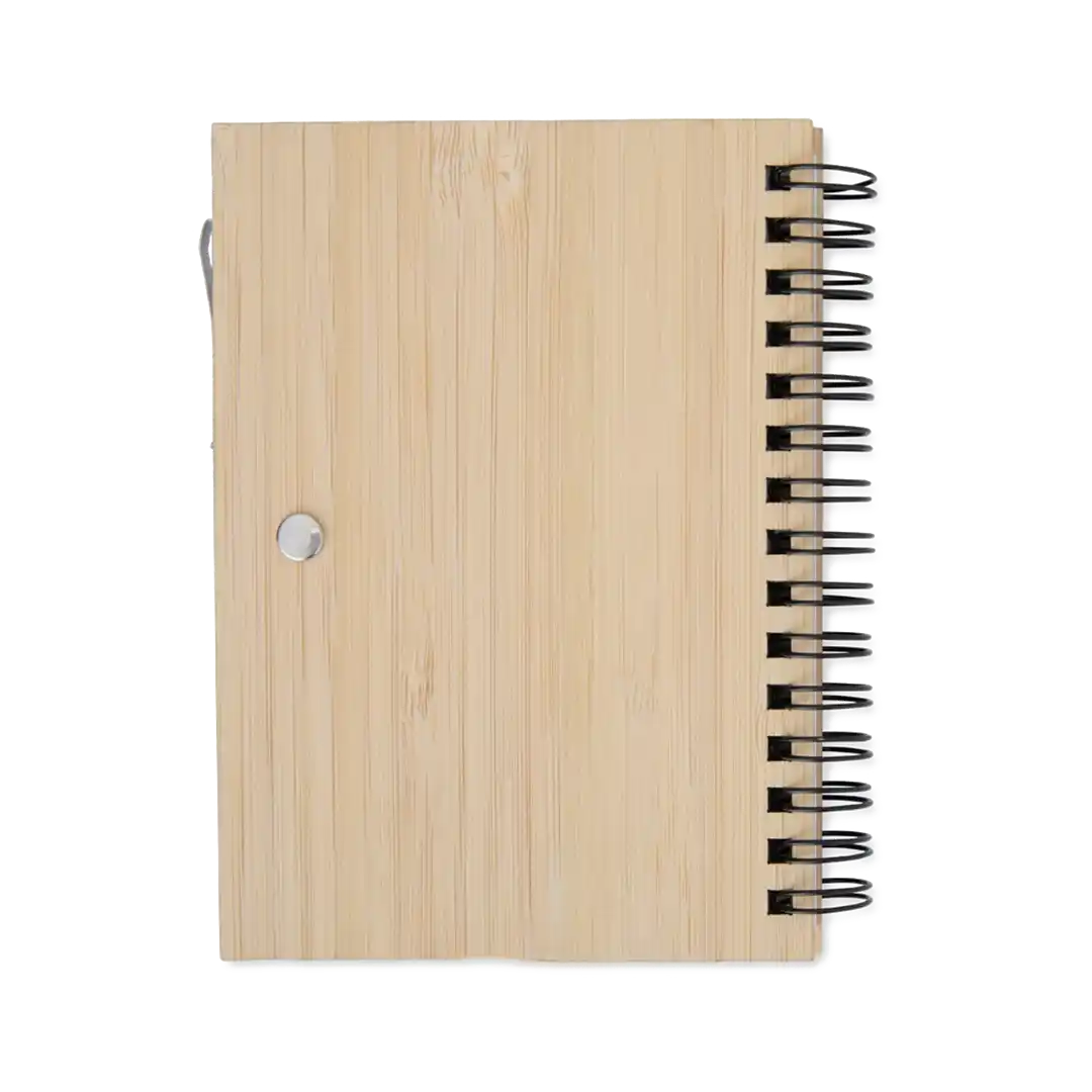 Caderno de Bambu com Caneta