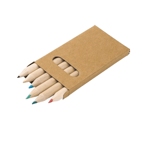 Caixa com 6 Mini lápis Kids