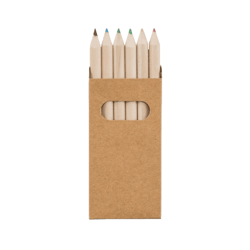 Caixa com 6 Mini lápis Kids