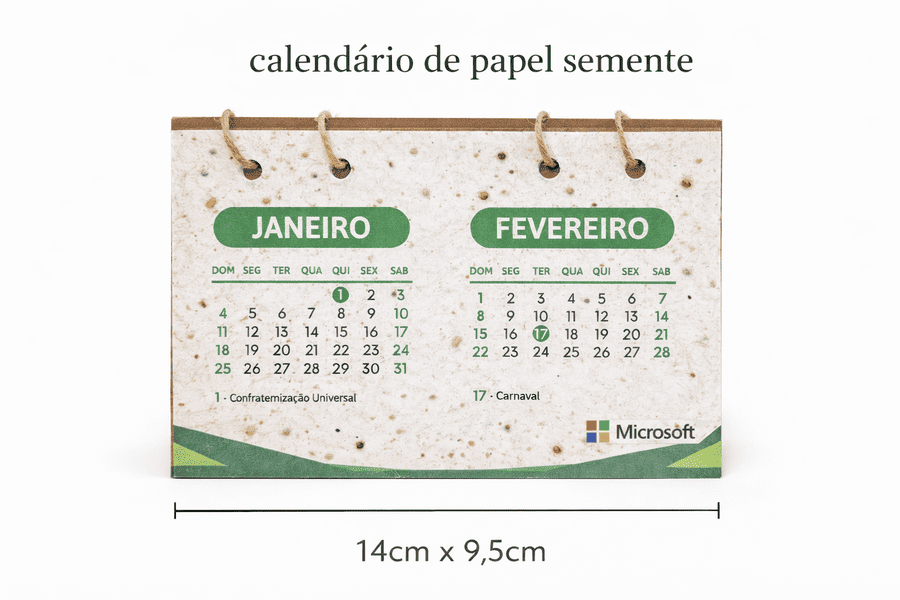 Calendário Brinde Semente