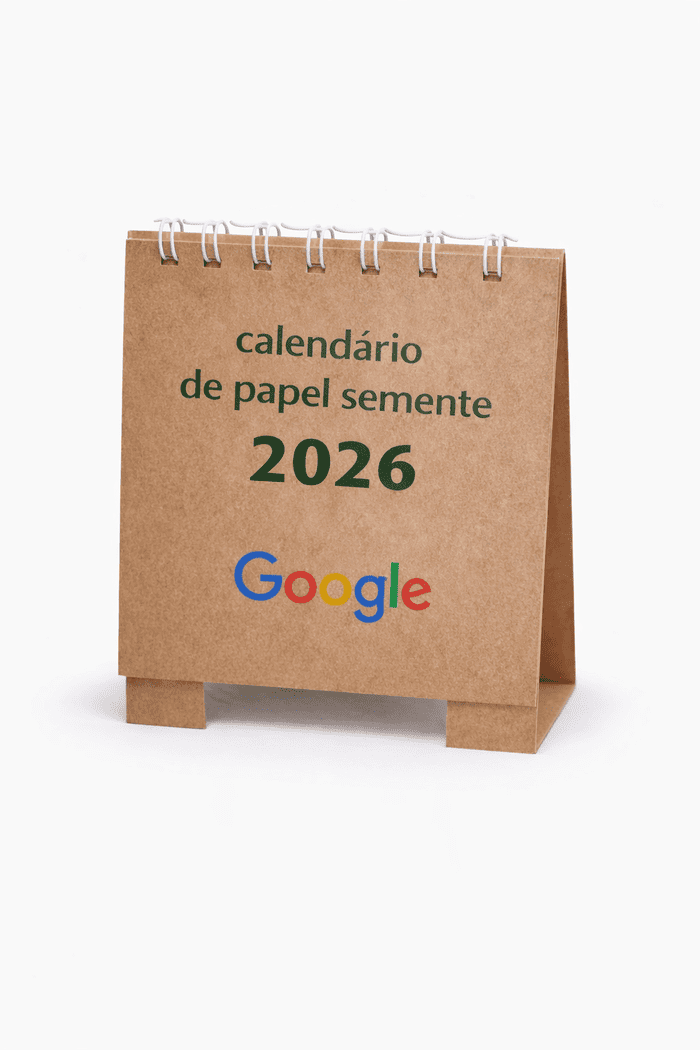 Calendário de Mesa Papel Semente: Brinde Ecológico Criativo