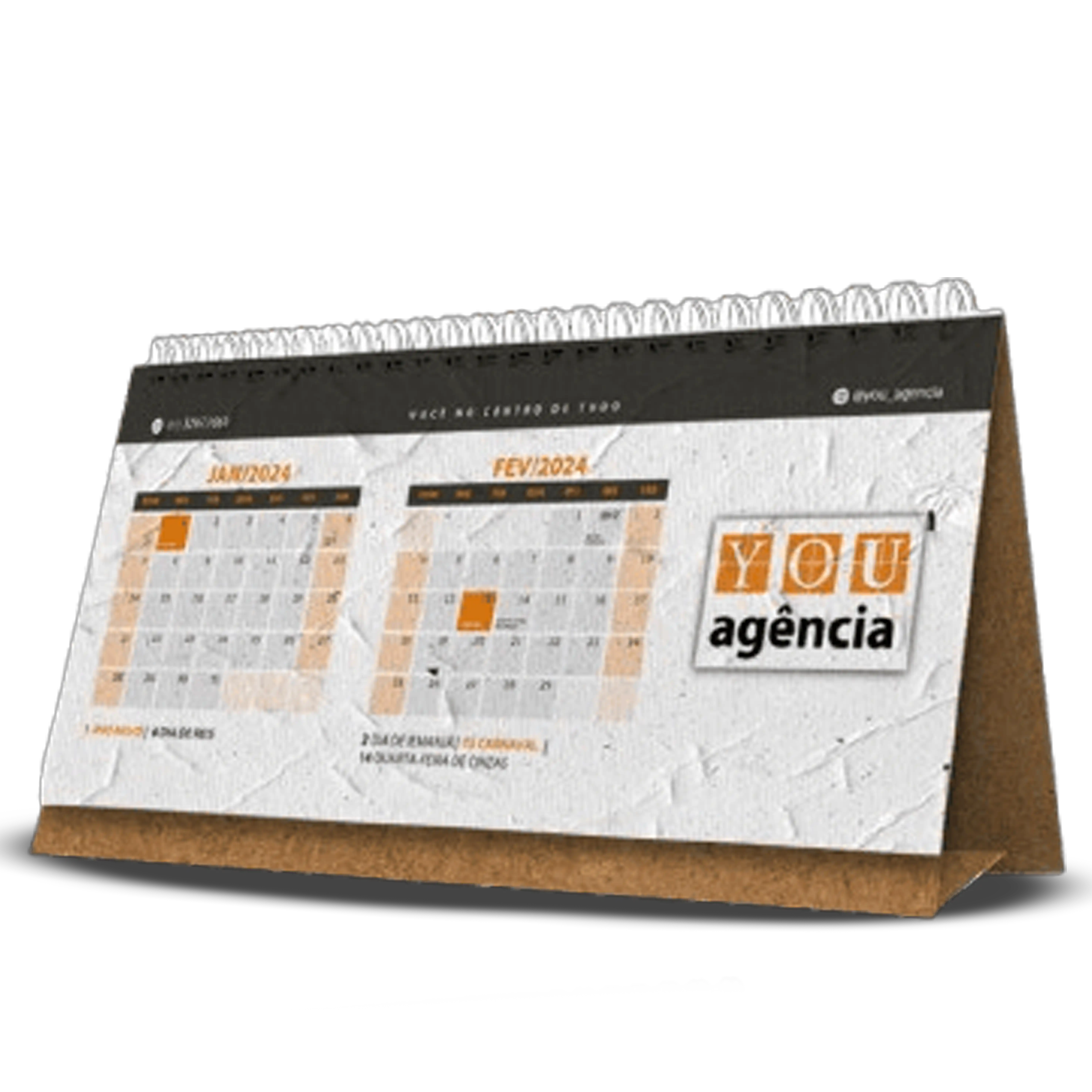 Calendário Feito de Papel Semente