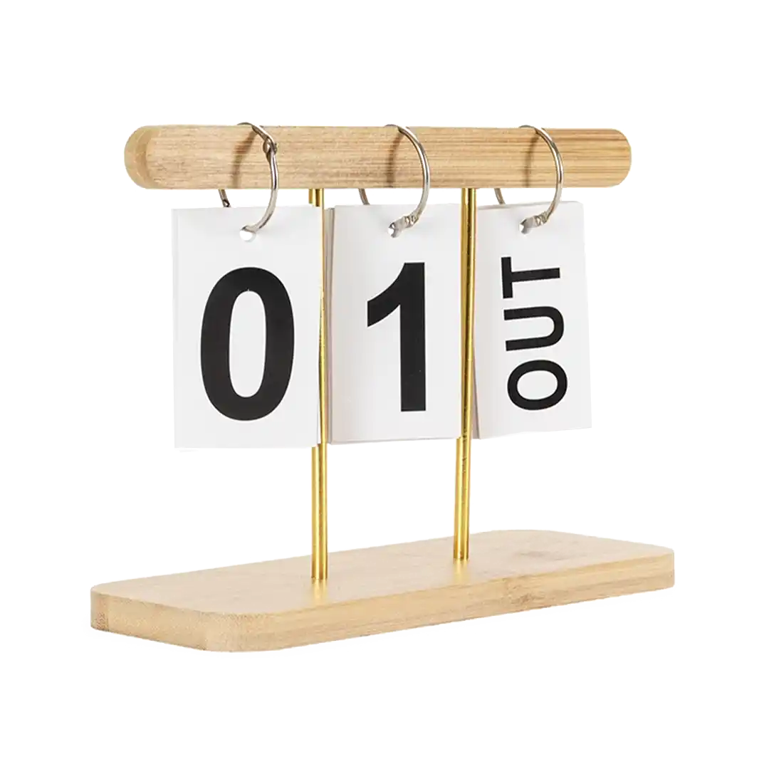 Calendário Permanente Bambu