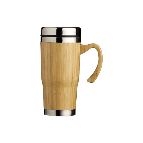 Caneca Bambu 450ml Reutilizável
