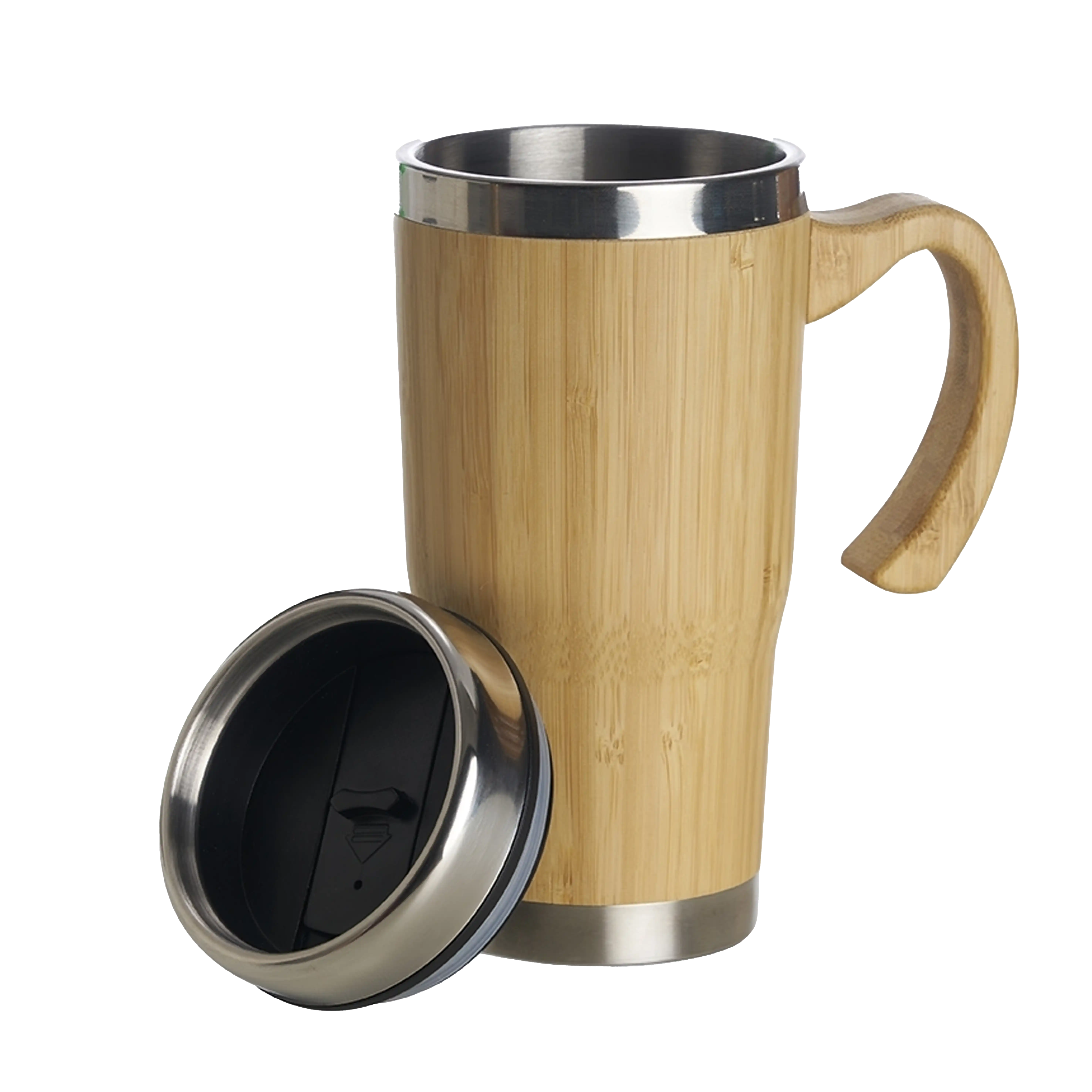 Caneca Bambu 450ml Reutilizável