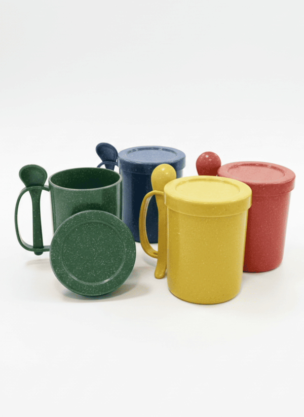 Caneca Fibra de Madeira Tampa