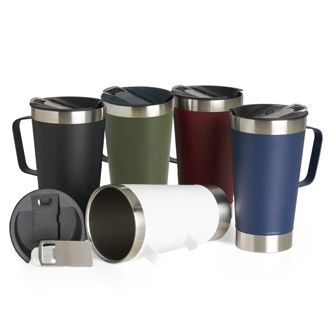 Caneca Térmica Inox com Abridor 500ml