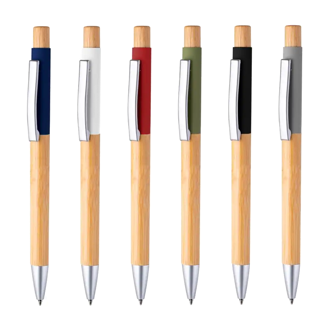 Caneta Alumínio e Bambu