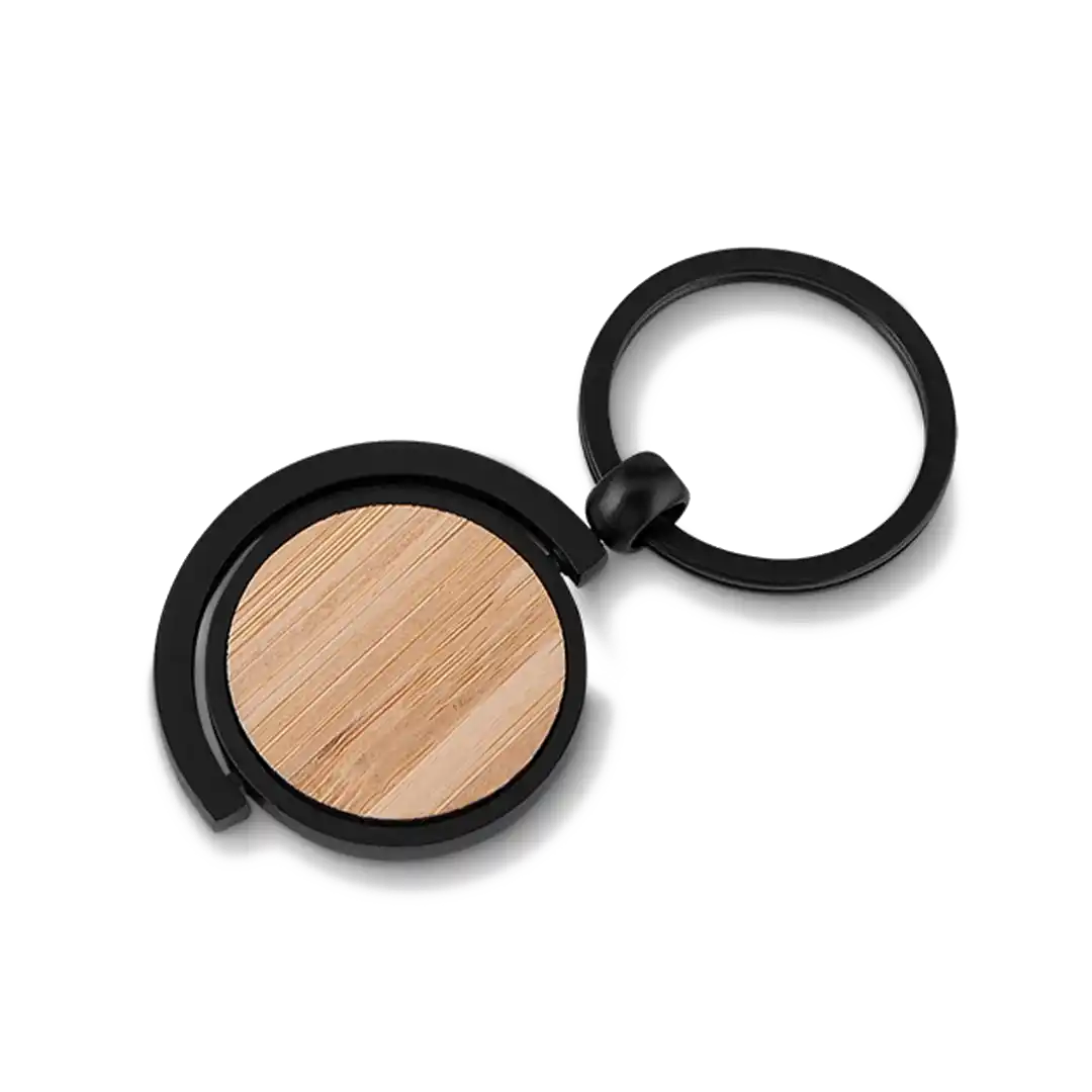 Chaveiro de Metal com Bambu