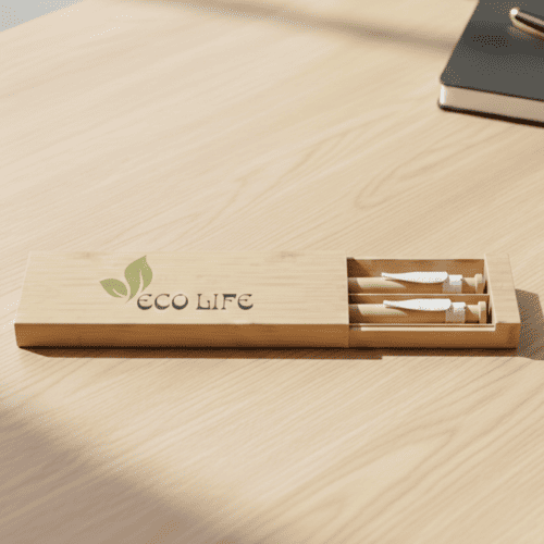 Conjunto Caneta e Lapiseira de Bambu Duo