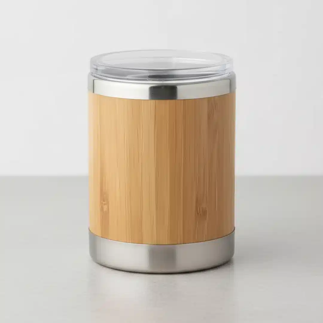 Copo de Viagem Bambu Inox