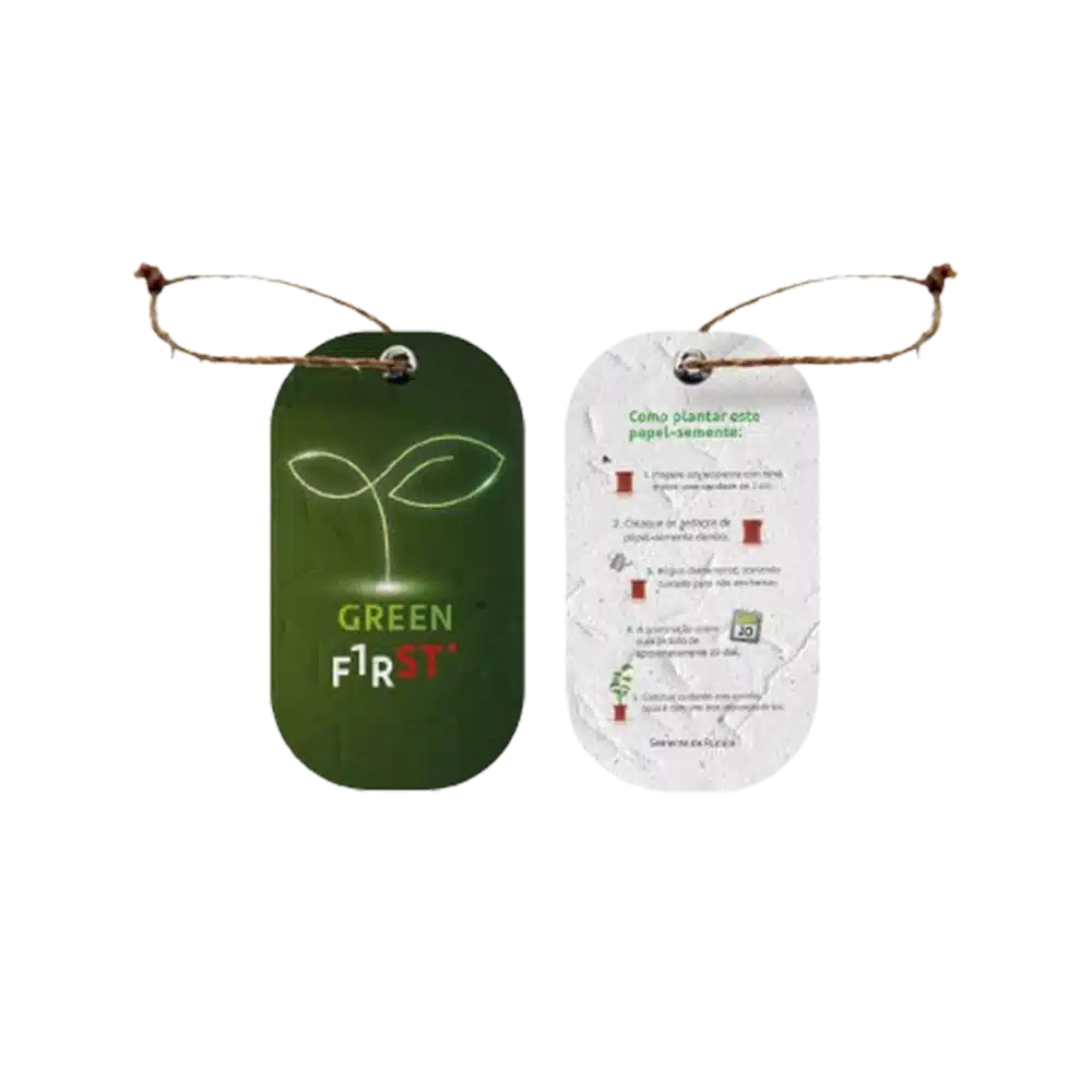 Etiqueta Papel Semente 5x9cm