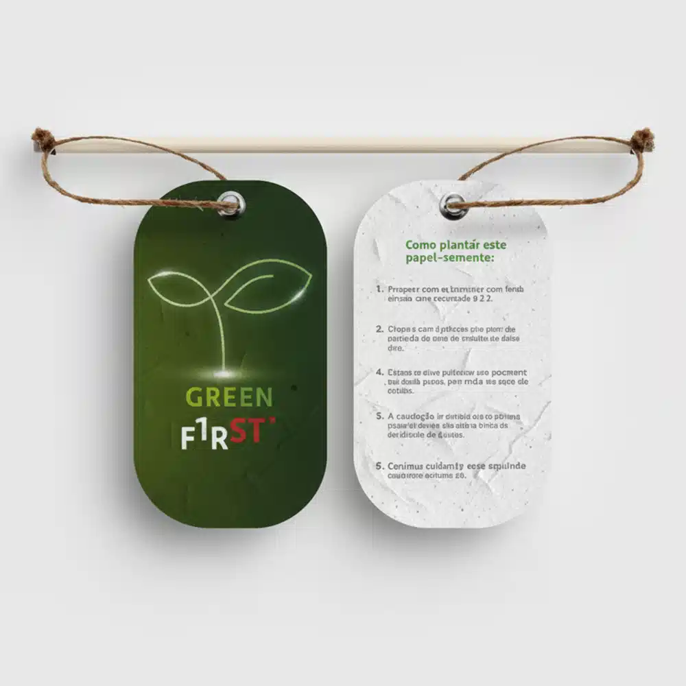 Etiqueta Papel Semente 5x9cm
