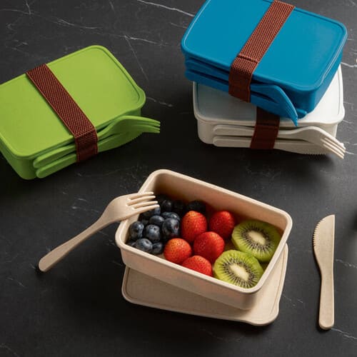 Marmita hermética em fibra de bambu