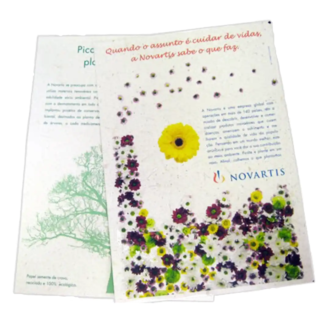 Papel Semente A4 com impressão