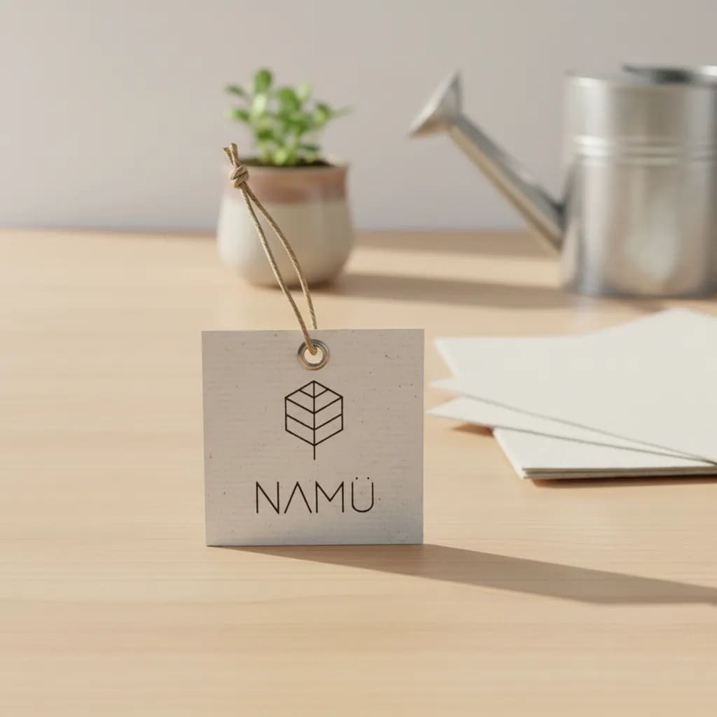 Papel Semente Tag Quadrada