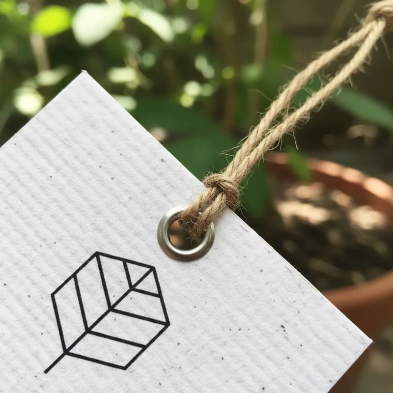 Papel Semente Tag Quadrada