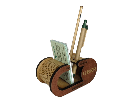 Porta Canetas Eco com Lápis e Caneta