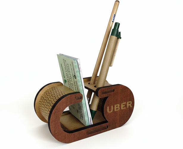 Porta Canetas Eco com Lápis e Caneta