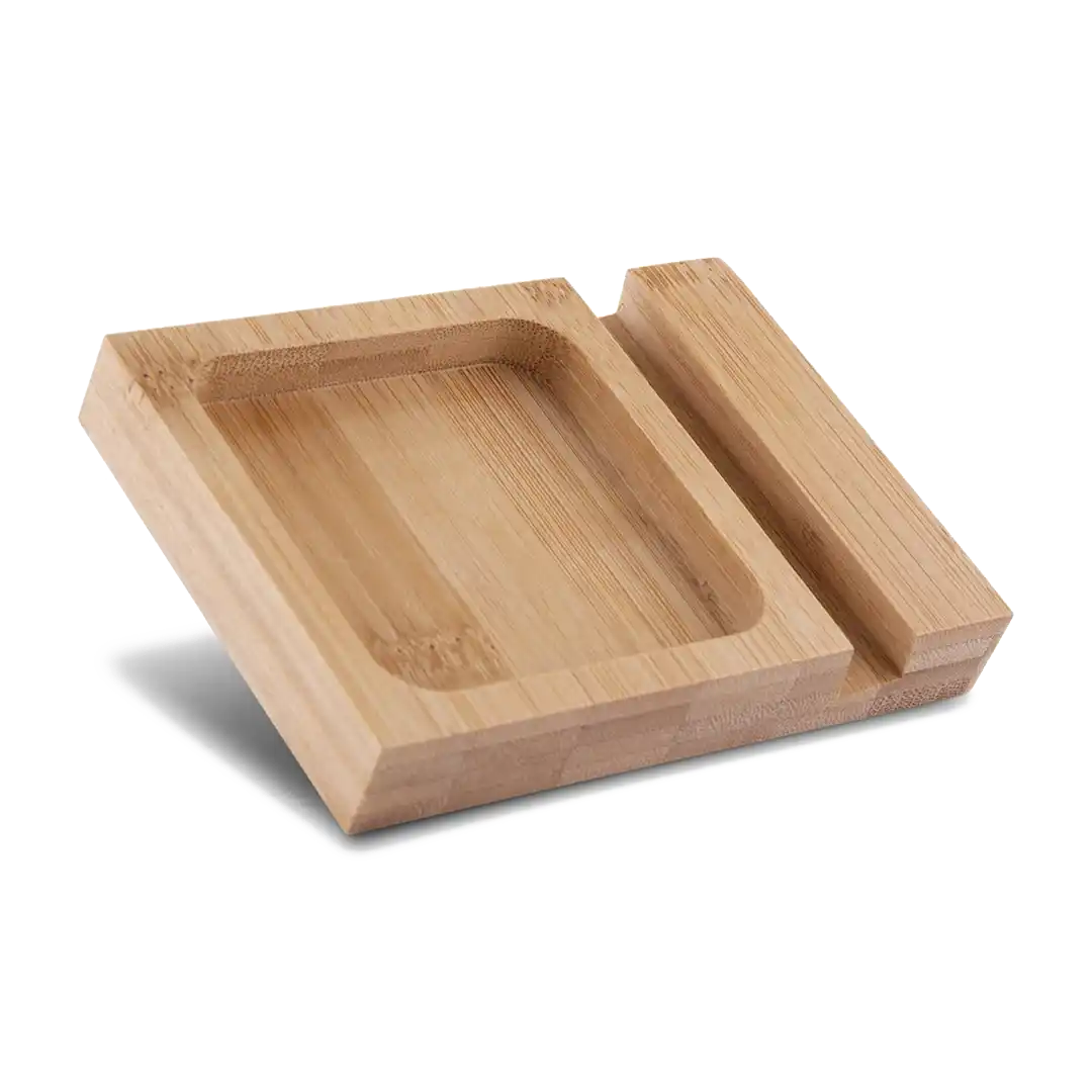 Porta-objetos com Base em Bambu