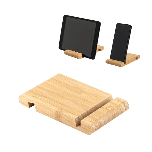 Suporte para celular em bambu