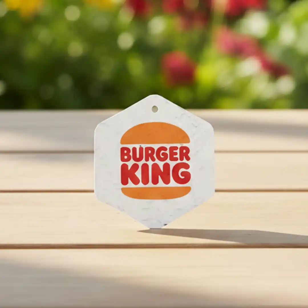 Tag em Papel Semente 6x6cm